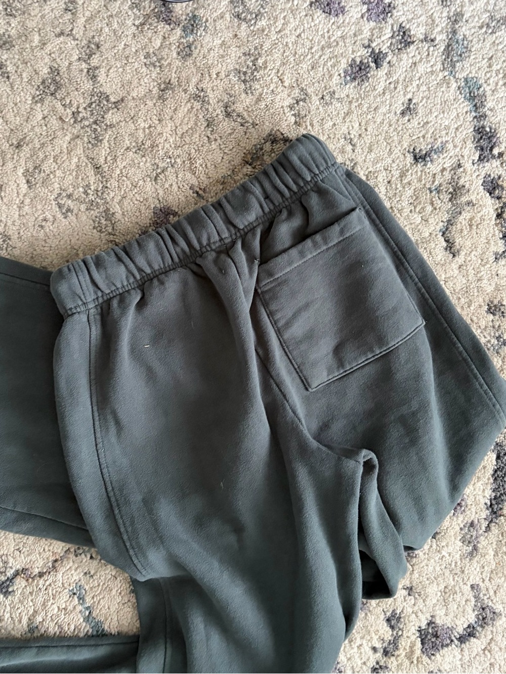Garage Wide Leg Grey/Green Sweatpants - Picture 7 of 7